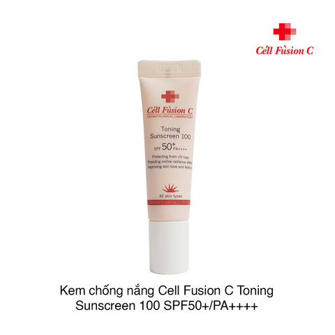 Kem chống nắng Cell Fusion C Toning Sunscreen 100 SPF50 mini 10ml