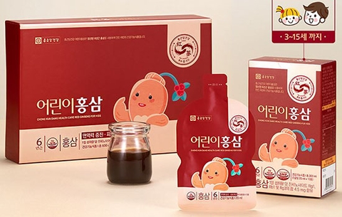 Nước hồng sâm trẻ em baby ngón tay Chong kun dang Hàn Quốc (30 gói x 20ml)