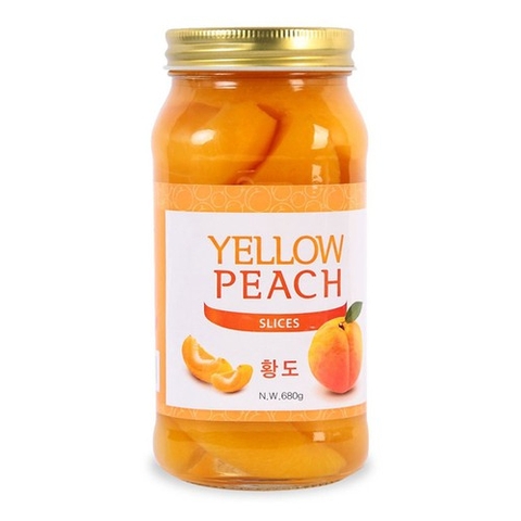 Đào ngâm Hàn Quốc Yellow Peach 680gr
