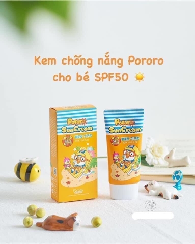 Kem chống nắng Pororo của Hàn Quốc dành cho trẻ sơ sinh đến 15 tuổi (50ml)