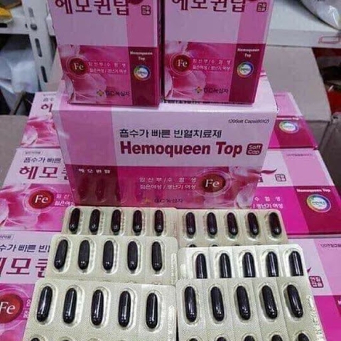 Viên Uống Bổ Sung Sắt HEMOQUEEN TOP Hàn Quốc, Hộp 120 Viên