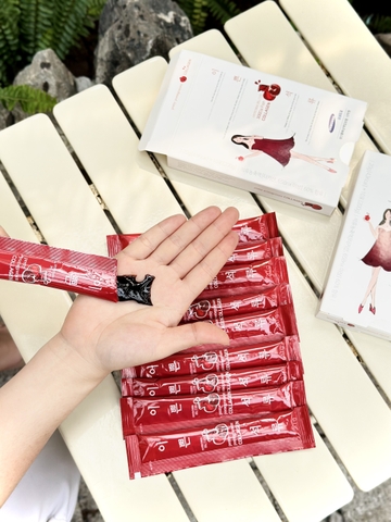 Thạch lựu Collagen Pretty Pomegranate (20g*10 gói)