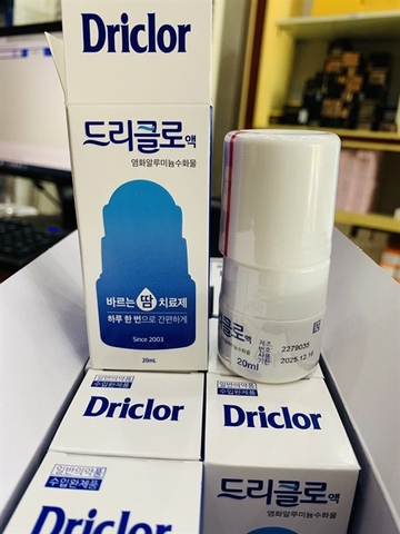 Thuốc đặc trị hôi nách Hàn Quốc Driclor 20ml mẫu mới