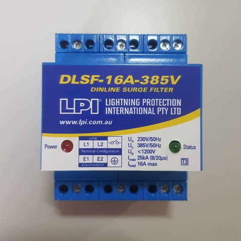 Thiết bị cắt lọc sét 1 pha 16A LPI DLSF-16A-385V