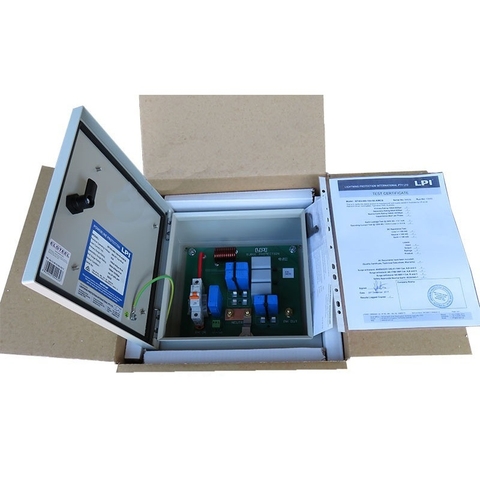 Tủ cắt lọc sét LPI 1 pha, 63A SF163-480-100+50-AIMCB