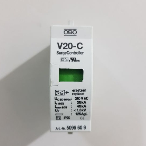 Modul thay thế chống sét 40kA OBO V20-C/0-385