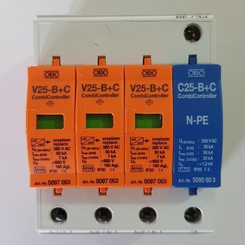Thiết bị cắt lọc sét 3 pha OBO V25B-C3+NPE-280