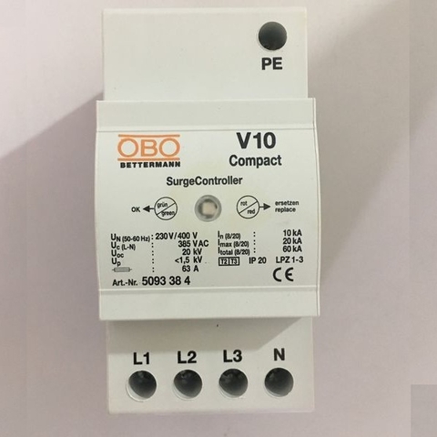 Thiết bị cắt lọc sét 3 pha OBO V10 - COMPACT - 385