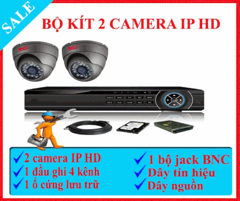 Bộ kit 2 camera BENCO IP HD