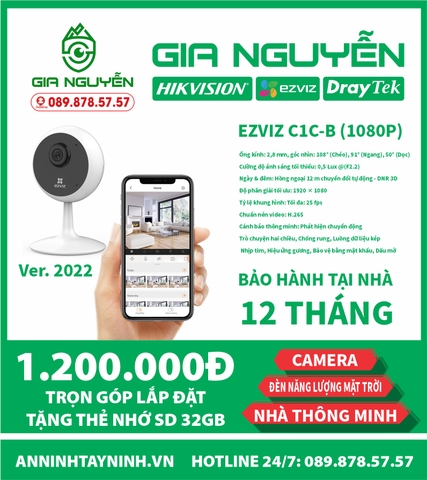 EZVIZ C1C-B 1080P – Camera Wifi trong nhà thông minh