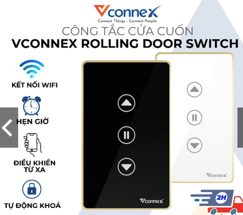 Công tắc cửa cuốn viền nhôm