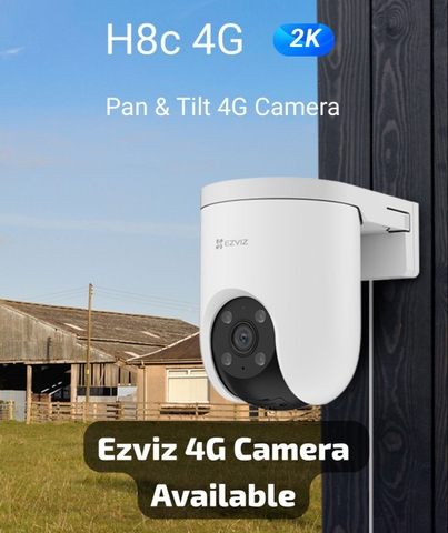 Camera EZVIZ H8C 3MP quay quét thông minh, hỗ trợ 4G, không wifi