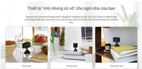 Camera wifi mini ezviz CS-BC2 dùng pin - Full HD, cảnh báo thông minh