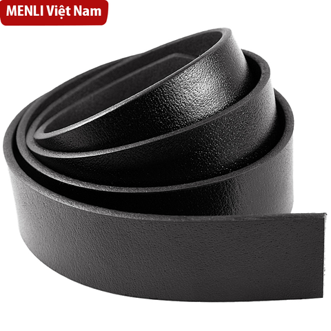 Thắt lưng nam da bò (Không mặt, màu đen)