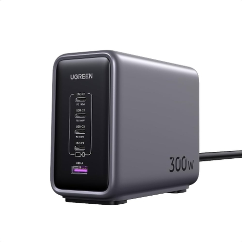 Bộ sạc nhanh UGREEN Nexode 300W CD333 Charger 5 Port USB-C GAN III