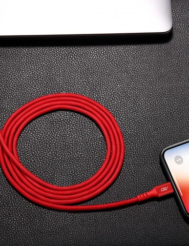 Cáp DuraFlex USB-C sang Lightning Innostyle 1.5m Đỏ