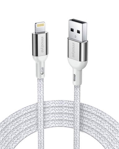 CÁP INNOSTYLE POWERFLEX USB-A TO LIGHTNING MFI 1.5M 12W IAL150AL