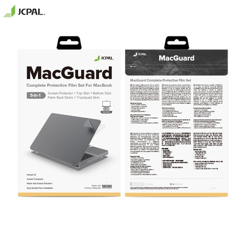 Dán bảo vệ JCPAL Macguard 5 in 1 Macbook 14 inch 2021