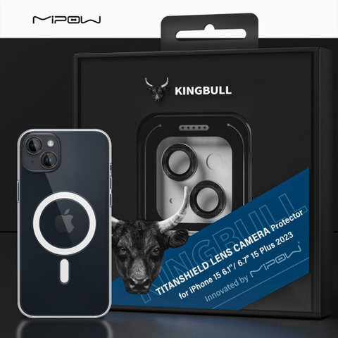 Dán Lens Camera MIPOW Kingbull IPHONE 15 / 15 Plus Titanshield Protector