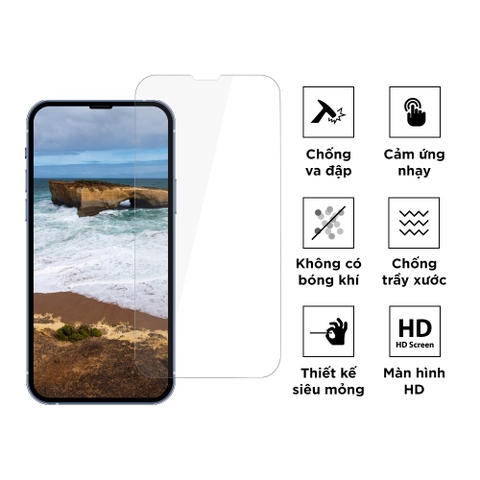 Miếng dán cường lực ANANK 3D Curved Clear cho iPhone 13 Series