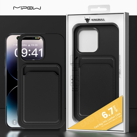 Ốp Lưng MIPOW IPHONE 15 PRO MAX Card Bag TPU Leather Case MC15A04