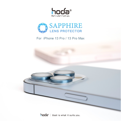 Miếng dán bảo vệ camera HODA Sapphire cho iPhone 13 Pro và 13 Pro Max