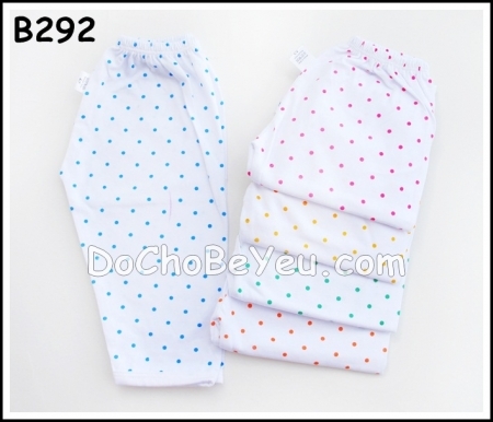 Set 5 Quần cotton chấm bi sơ sinh VN