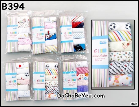 Set 6 khăn sữa cotton Thailand