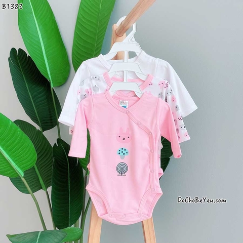 Body suit tay dài cho bé gái xuất khẩu