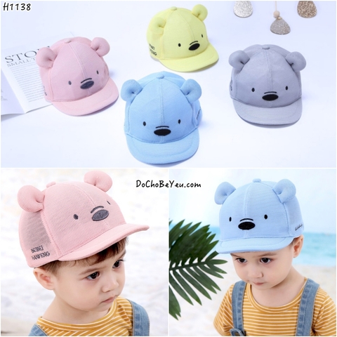 Nón snapback cho bé trai bé gái 1-2-3-4 tuổi