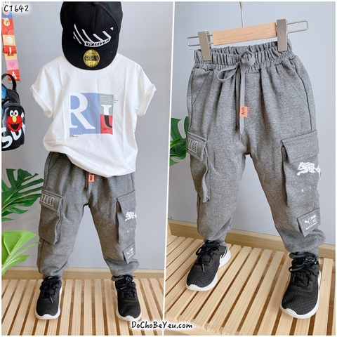 Quần jogger cho bé trai size đại 2-12 tuổi