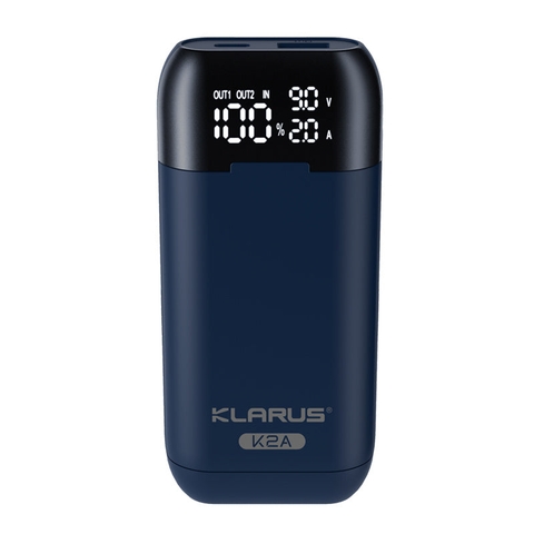 Sạc pin đôi thông minh KLARUS K2A dòng sạc nhanh 2A kiêm chức năng power bank