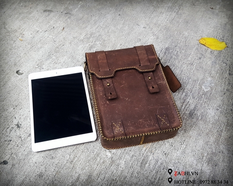 ZC14SN - Túi đeo chéo handmade đựng tablet 8 inch