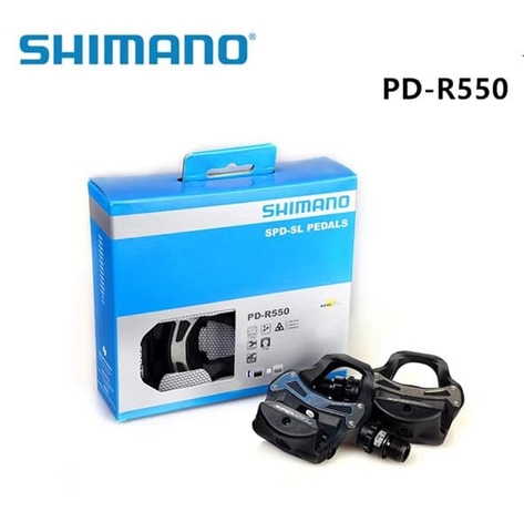 Pedal (bàn đạp) xe đạp cuộc Shimano R550 SPD-SL chính hãng