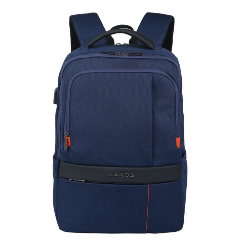 Balo Laptop Sakos Carbon Navy