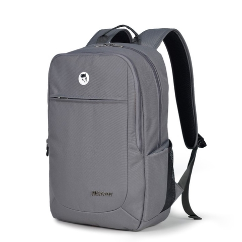 Mikkor The Edwin Backpack Dark Mouse Grey