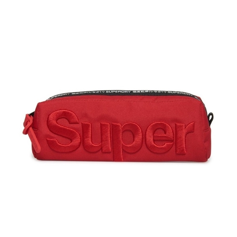 Superdry Satin Stitch Pencil Case Red