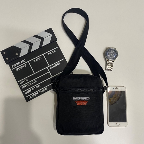 Superdry Sport Pouch Bag Black