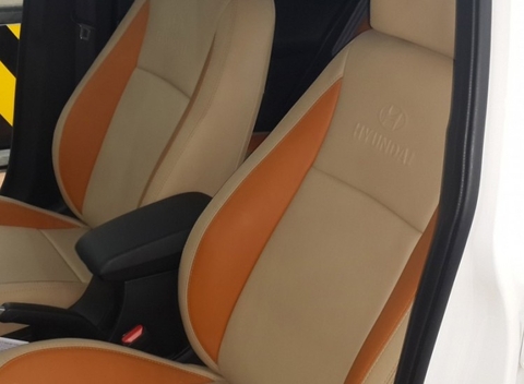 Ghế Hyundai kem pha cam