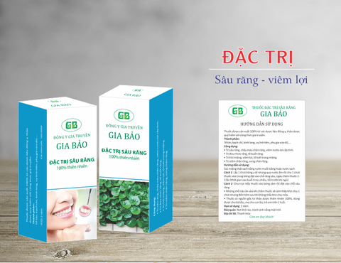 Hộp thuốc đặc trị sâu răng Gia Bảo