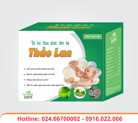 Hộp túi lọc thảo dược tắm bé