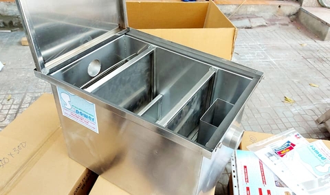Thùng bẫy mỡ 60 lít Inox 304 Thùng bẫy mỡ 60 lít Inox 304