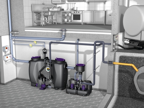 Máy tách dầu mỡ tự động nhập khẩu Máy tách dầu mỡ tự động nhập khẩu