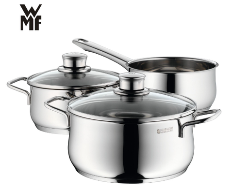 Bộ Nồi Đáy Từ 3 Lớp WMF Diadem Plus 3 Món Nguyên Khối- 0730299990