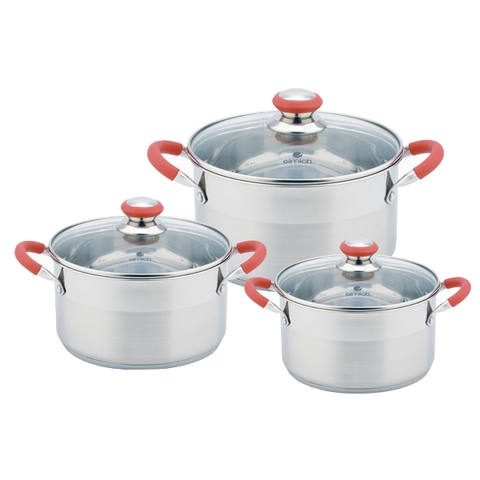 Bộ Nồi 3 Inox Elmich 18cm, 22cm, 26cm EL3336