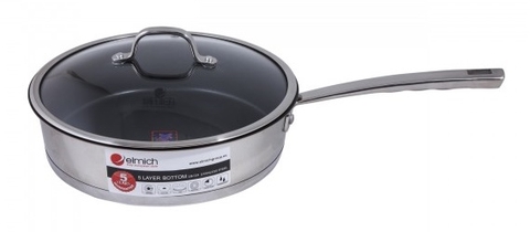Chảo inox Elmich Zeus 26cm chống dính