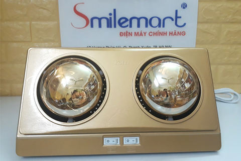 Đèn sưởi nhà tắm Braun Kohn KN02G - 2 bóng