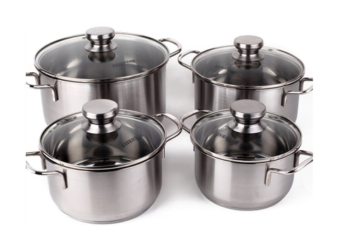 Bộ nồi Inox Fivestar 4 vung kính