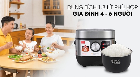 Nồi cơm cao tần Toshiba 1.8 lít RC-18IP1PV
