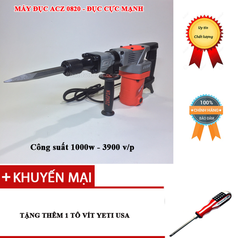 Máy đục betong ACZ 0820 chính hãng tặng kèm tô vit USA